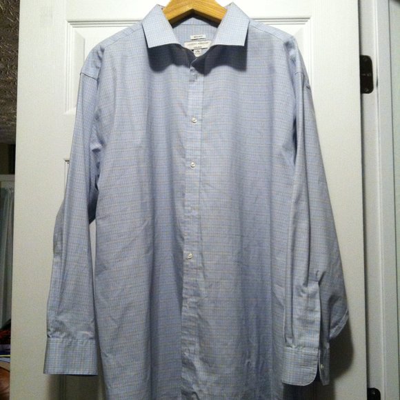 JOSEPH ABBOUD MEN'S BIG & TALL  PRE-OWNED 100%COTTON DRESS SHIRT SIZE: 19/34-35 - Picture 3 of 5